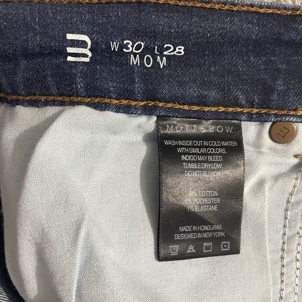 Mott And Bow Jeans Womens Size 30x28 Mom Fit Medium Wash Stretch High Rise - Picture 3 of 8